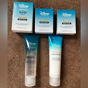 Disney H2O beauty Sea Salt Bath Set -5 pc lotion body wash bar soaps